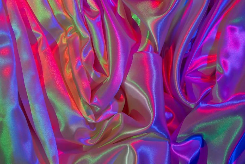 Iridescent fabric representing flexibility in health approaches